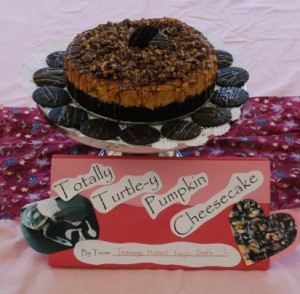 Totally Turtle-y Pumpkin Cheesecake -  presented for the NSA Upper School's Bi-annual Iron-Chef cooking contest